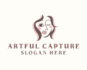 Creative Woman Portrait logo design
