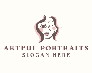 Portrait - Creative Woman Portrait logo design