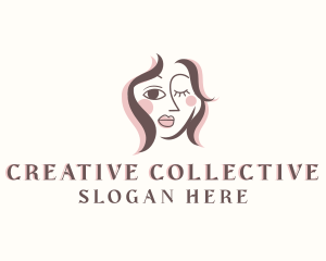 Creative Woman Portrait logo design