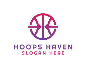 Basketball - Arrow Basketball Court logo design