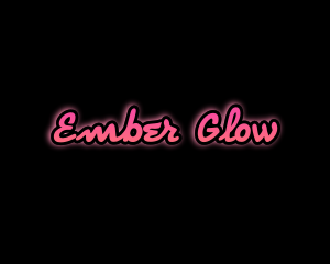 Neon Script Glow logo design