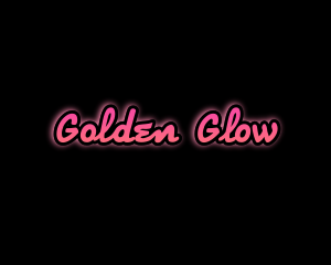 Neon Script Glow logo design