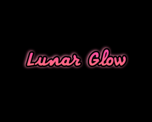Neon Script Glow logo design