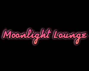 Nightlife - Neon Script Glow logo design