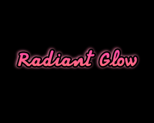 Glow - Neon Script Glow logo design