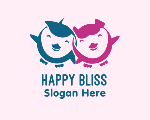 Happy Baby Birds logo design