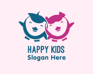 Happy Baby Birds logo design