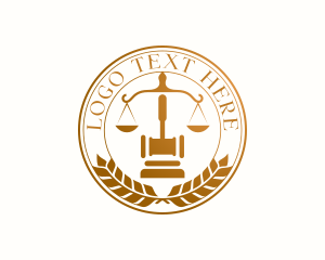 Scales Of Justice - Legal Scales Attorney logo design