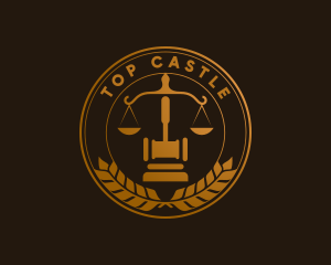 Judiciary - Legal Scales Attorney logo design
