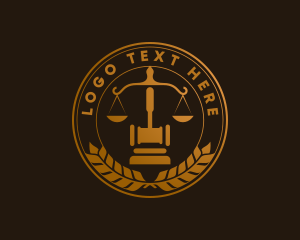 Court - Legal Scales Attorney logo design