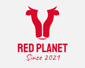 Red Cow Wine  logo design