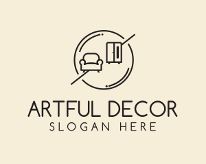 Minimalist Furniture Homewares  logo design