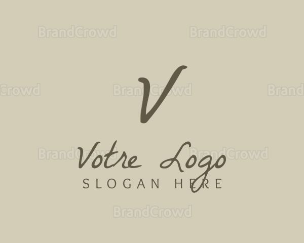 Stylish Cursive Boutique Logo