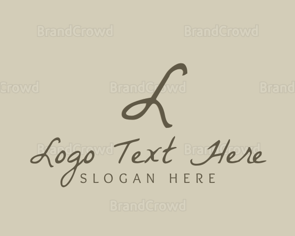 Stylish Cursive Boutique Logo