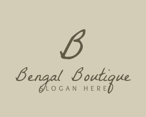 Stylish Cursive Boutique logo design