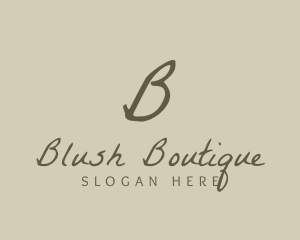 Stylish Cursive Boutique logo design