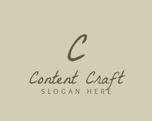 Stylish Cursive Boutique logo design