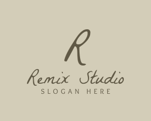 Stylish Cursive Boutique logo design