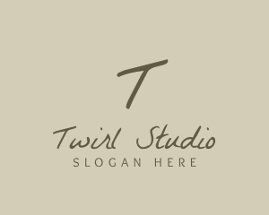 Stylish Cursive Boutique logo design