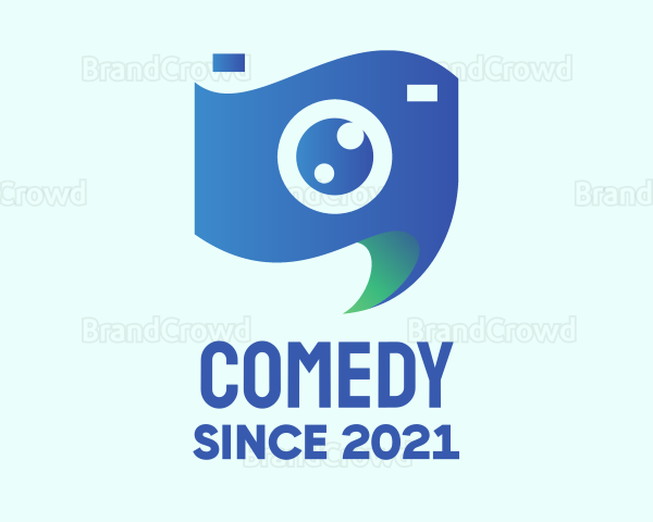 Blue Photography Camera Logo