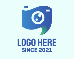 Video - Blue Photography Camera logo design