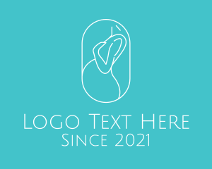 Gynecology - Pregnant Woman Body logo design