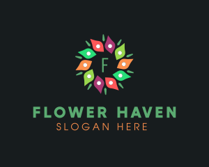 Flower Petal Florist logo design