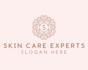 Ornamental Heart Mandala Spa logo design