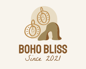 Desert Boho Earring  logo design