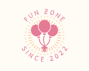 Playful Party Balloons logo design