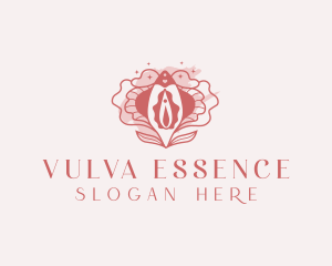 Vulva - Feminine Vulva Flower logo design