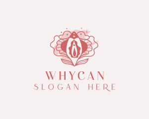 Vulva - Feminine Vulva Flower logo design