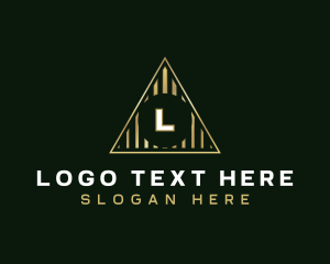 Financial - Marketing Professional Triangle logo design