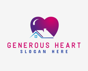 Roof  Heart Charity logo design