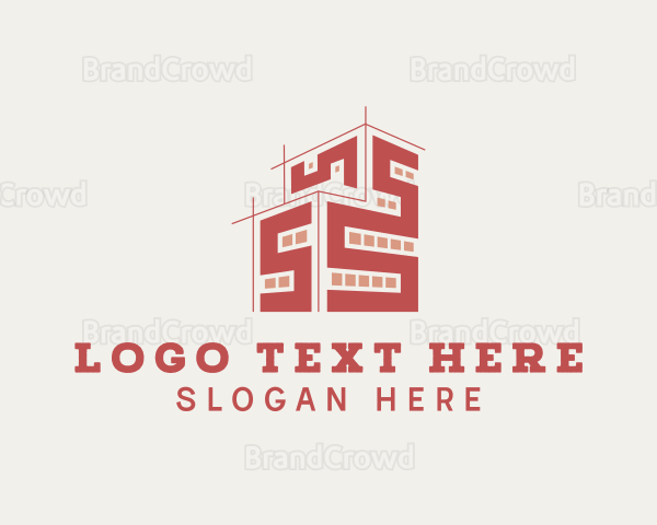 Geometric Building Structure Logo