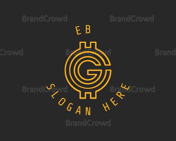Gold Coin Letter G Logo