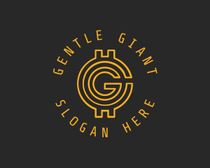 Gold Coin Letter G  logo design