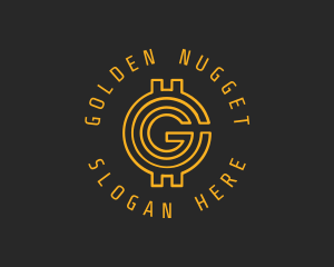 Gold Coin Letter G  logo design