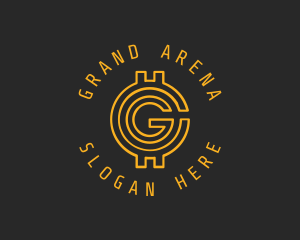 Gold Coin Letter G  logo design