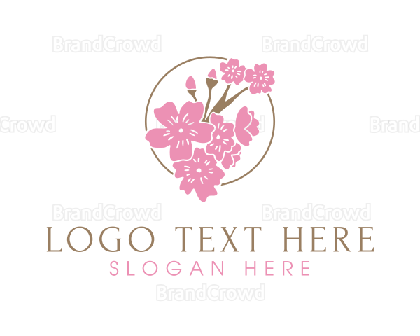 Spring Flower Season Logo