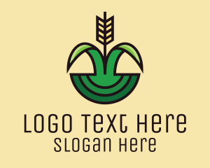 Market - Organic Rice Field logo design