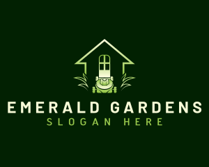 Garden Lawn Mower logo design