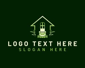 Garden Lawn Mower Logo