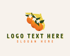 American - Florida Orange Blossom logo design