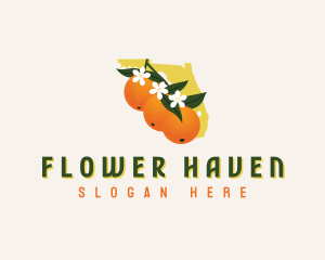 Florida Orange Blossom logo design