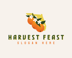 Florida Orange Blossom logo design