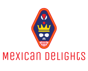 Mexico - Crown Skull Pendant logo design