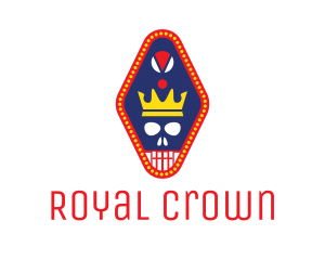 Crown - Crown Skull Pendant logo design