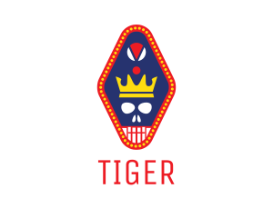 Crown Skull Pendant  logo design