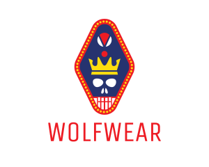 Ornament - Crown Skull Pendant logo design